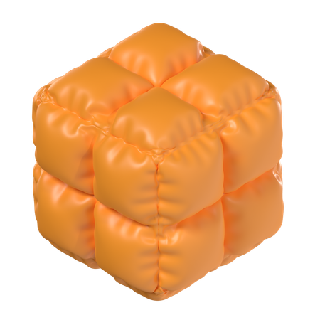 Cube Balloon  3D Icon