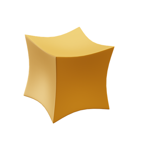 Cube biseauté  3D Icon