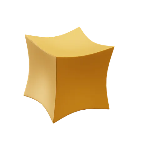 Cube biseauté  3D Icon