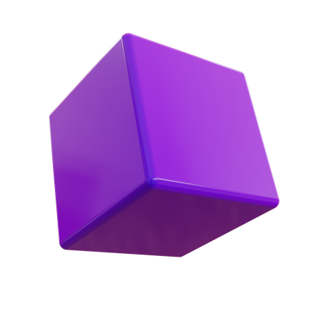 Cube biseauté  3D Icon