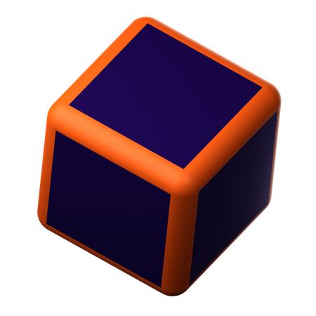 Cube biseauté  3D Icon