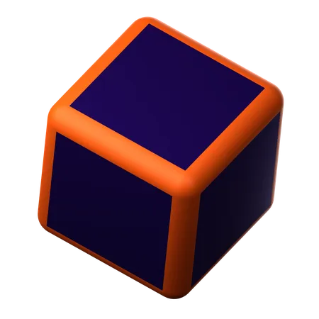 Cube biseauté  3D Icon