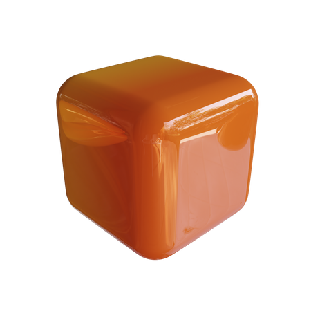 Cube biseauté  3D Icon