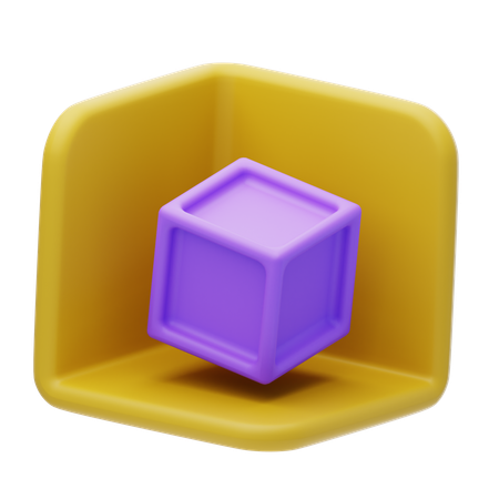 Cube Box  3D Icon
