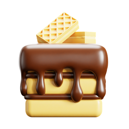 Cube Cake  3D Icon