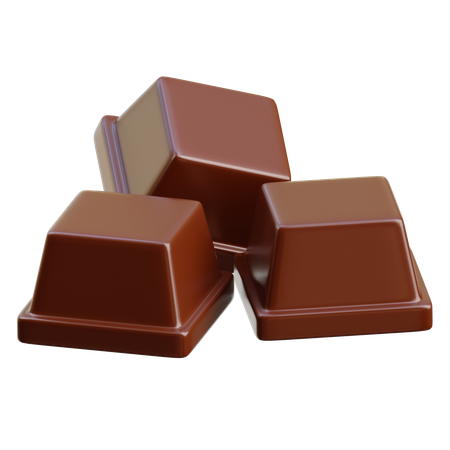 Cube de chocolat  3D Icon