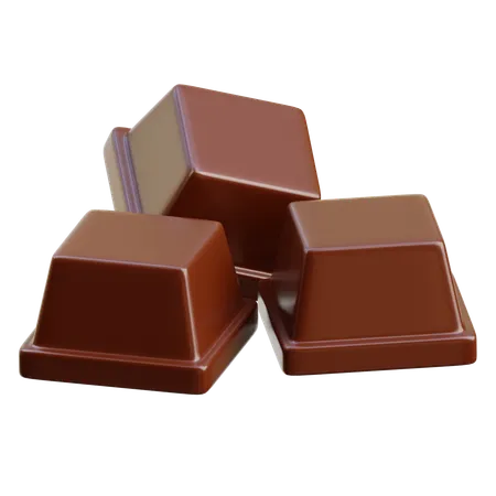 Cube de chocolat  3D Icon