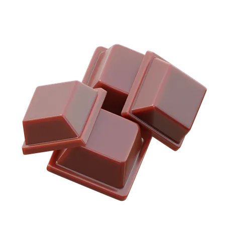 Cube de chocolat  3D Icon