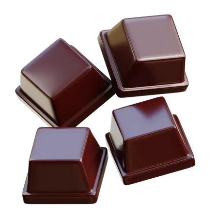 Cube de chocolat  3D Icon