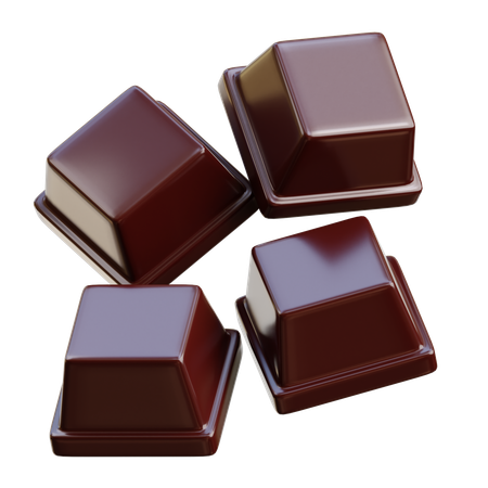 Cube de chocolat  3D Icon