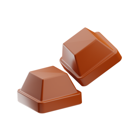 Cube de chocolat  3D Icon