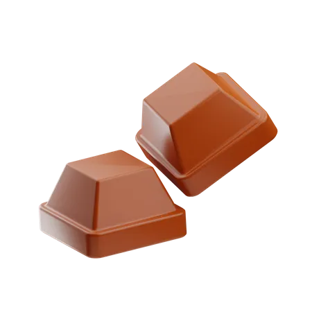 Cube de chocolat  3D Icon