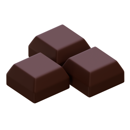 Cube de chocolat  3D Icon