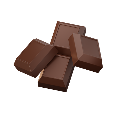 Cube de chocolat  3D Icon