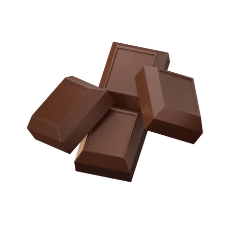 Cube de chocolat  3D Icon