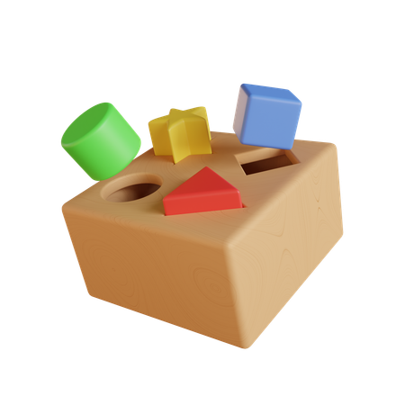 Cube de tri de forme  3D Icon