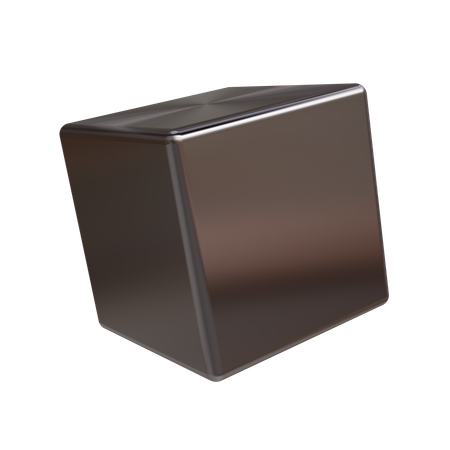 Cube en métal  3D Icon