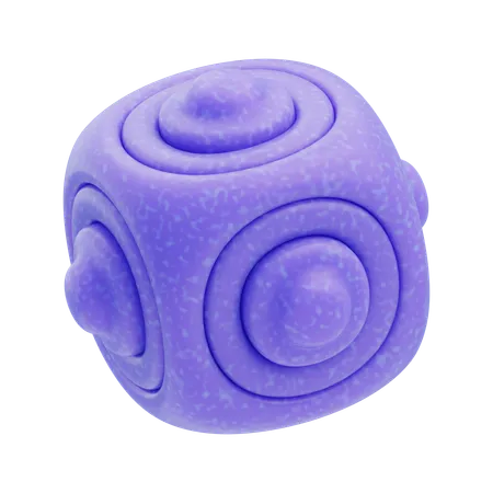 Cube en spirale  3D Icon