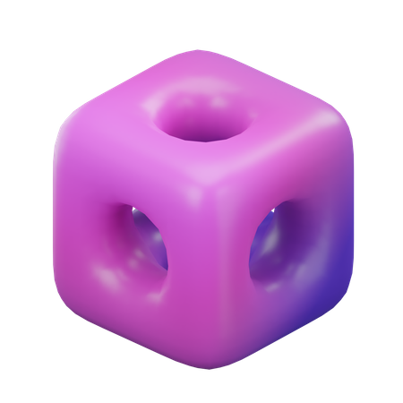 Cube éponge  3D Icon