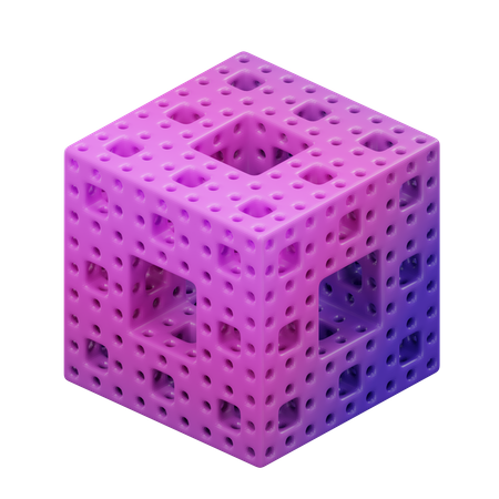 Éponge cubique  3D Icon