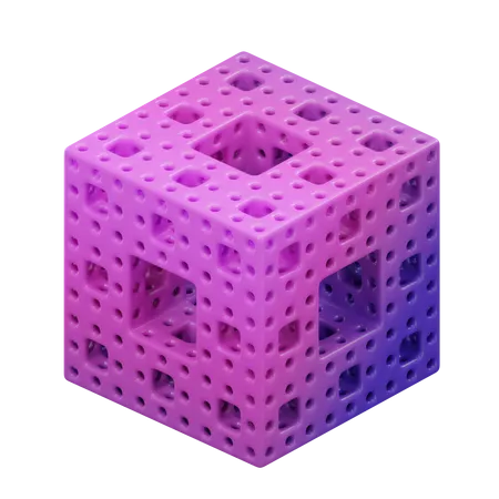 Éponge cubique  3D Icon