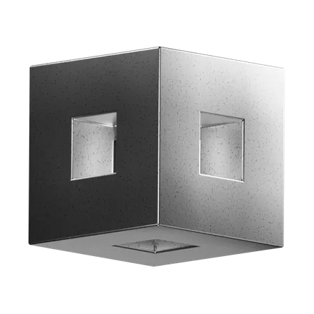 Forme abstraite de cube  3D Icon