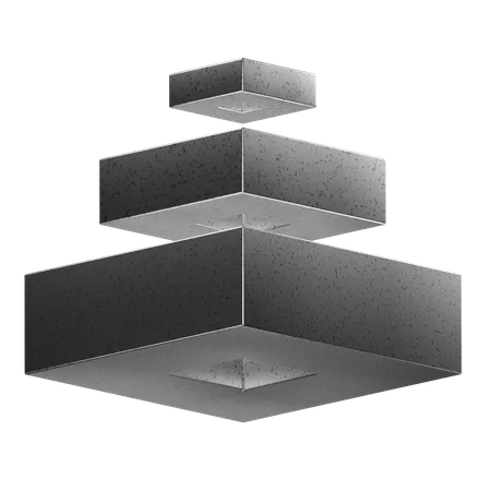 Forme abstraite de cube  3D Icon