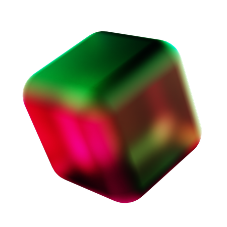 Forme abstraite de cube  3D Icon