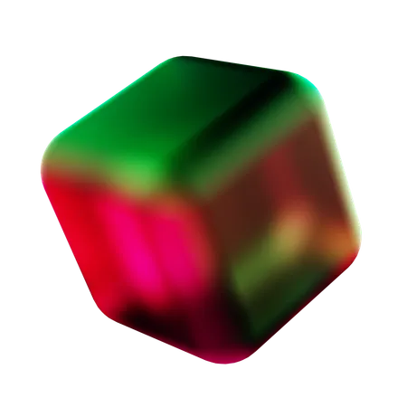 Forme abstraite de cube  3D Icon