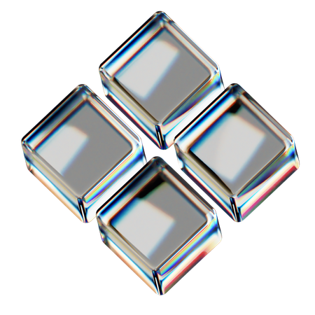 Forme abstraite de cube  3D Icon