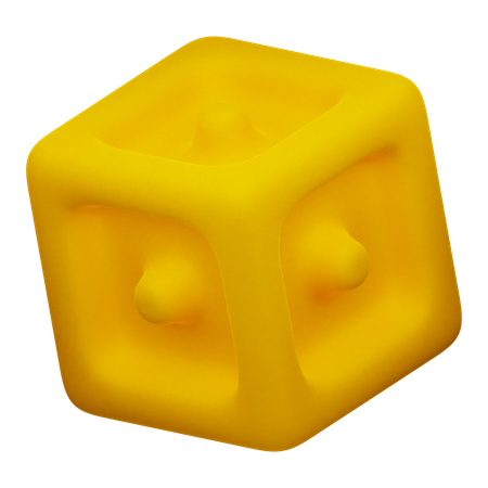 Forme abstraite de cube  3D Icon