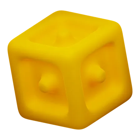 Forme abstraite de cube  3D Icon