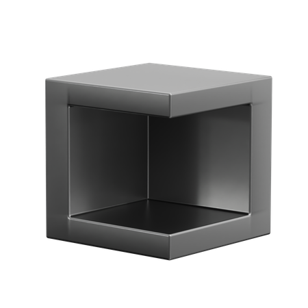 Forme abstraite de cube  3D Icon