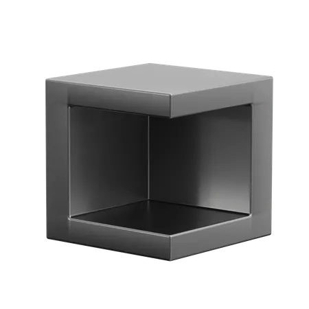 Forme abstraite de cube  3D Icon