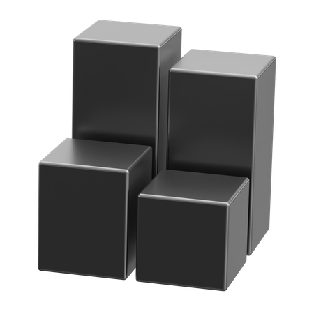 Forme abstraite de cube  3D Icon