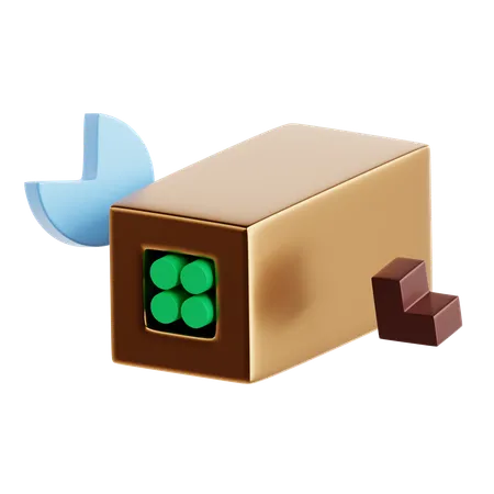 Forme abstraite de cube  3D Icon