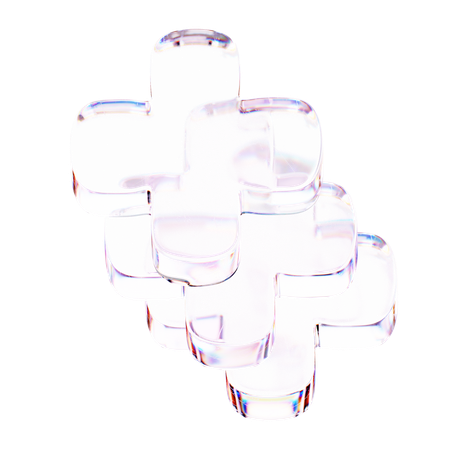 Forme abstraite de cube  3D Icon