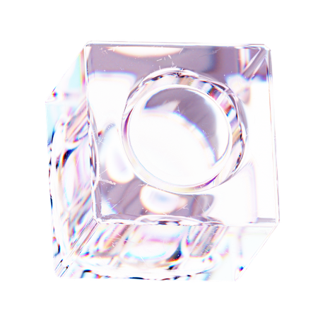 Forme abstraite de cube  3D Icon