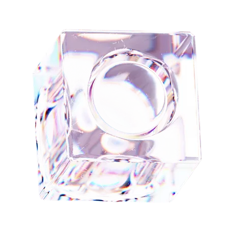 Forme abstraite de cube  3D Icon