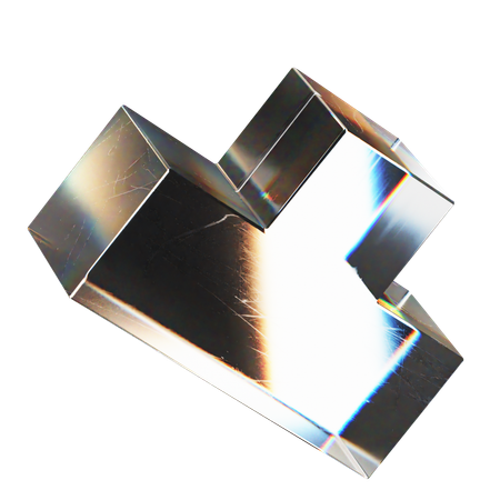 Forme abstraite de cube  3D Icon