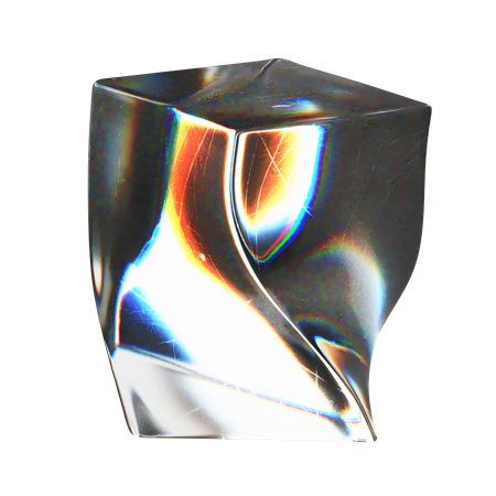 Forme abstraite de cube  3D Icon