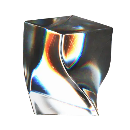 Forme abstraite de cube  3D Icon