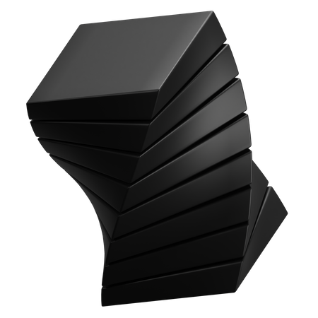 Forme abstraite de cube  3D Icon