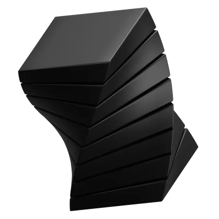 Forme abstraite de cube  3D Icon