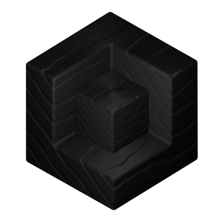 Forme abstraite de cube  3D Icon