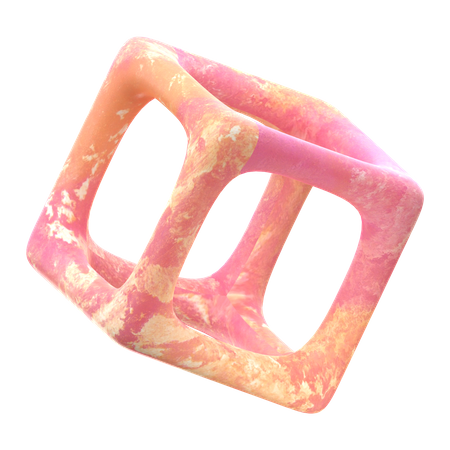 Forme abstraite de cube  3D Icon