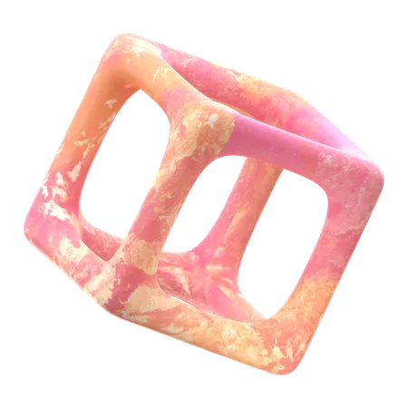 Forme abstraite de cube  3D Icon