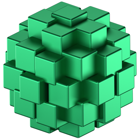 Forme abstraite de cube  3D Icon