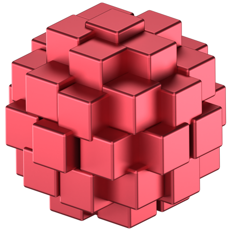 Forme abstraite de cube  3D Icon