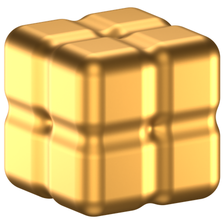 Forme abstraite de cube  3D Icon